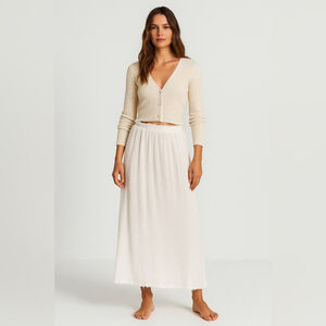 ZARA Boho Maxi Gauze Skirt – Size M